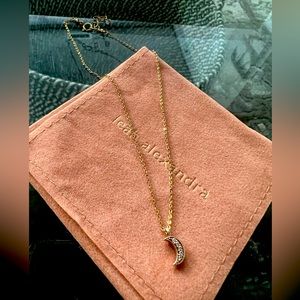 Leah Alexandra Gold plated anklet with crystals